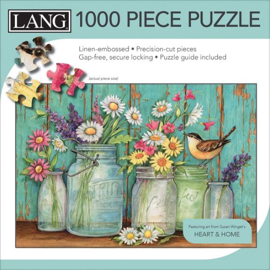 Picture of Jigsaw Puzzle 1000 Pieces 29"X20" Mason Flowers
