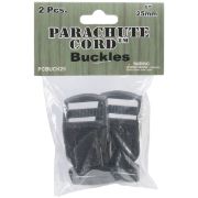 Picture of Parachute Cord Bracelet Buckles 25mm 2/Pkg Black