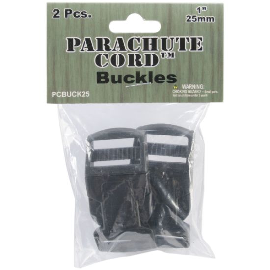 Picture of Parachute Cord Bracelet Buckles 25mm 2/Pkg Black