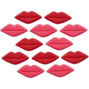 Picture of Wilton Royal Icing Decorations-Lips Red/Pink