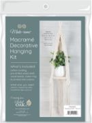 Picture of Solid Oak Macrame Hanging Kit  Hanging Shelf - Bohemian Round