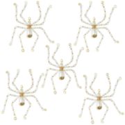 Picture of Solid Oak Nostalgic Christmas Beaded Cyrstal Ornament Kit-Golden Christmas Spiders Makes 5