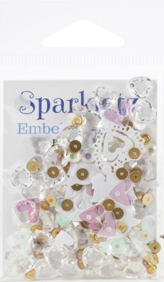 Picture of Sparkletz Embellishment Pack 10g Just Married
