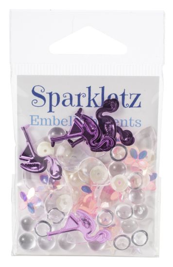 Picture of Sparkletz Embellishment Pack 10g Pink Flamingo