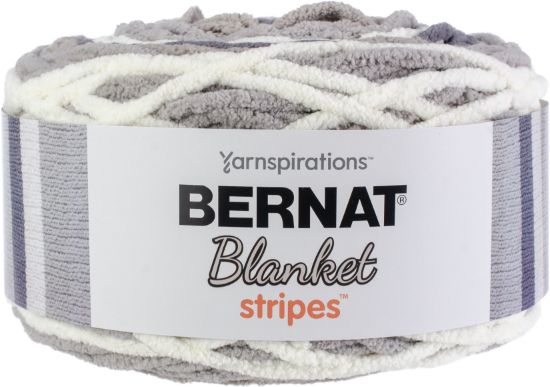 Picture of Bernat Blanket Stripes Yarn Gray Matters