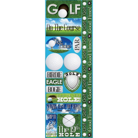 Picture of Signature Series Cardstock Combo Sticker 4.25"X12" Golf
