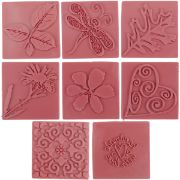 Picture of Soap Embossing Stamp Assortment 8/Pkg Square