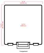 Picture of Artbin Super Satchel Single Compartment  Mint, 15.25"X14"X3.5"