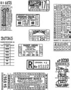 Picture of Tim Holtz Cling Stamps 7"X8.5" Ticket Booth