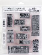 Picture of Tim Holtz Cling Stamps 7"X8.5" Ticket Booth