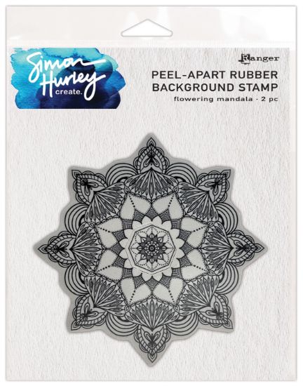 Picture of Simon Hurley create. Cling Stamps 6"X6"-Flowering Mandala