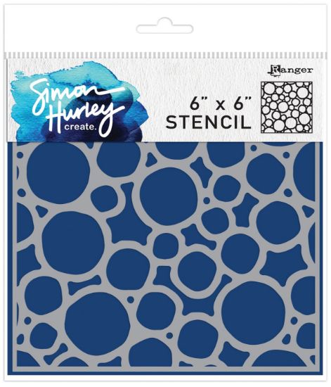 Picture of Simon Hurley create. Layering Stencil 6"X6"-Warped Circles