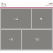 Picture of Simple Stories Simple Pages Page Template (1) 2-4"X6" & 2-4"X4"