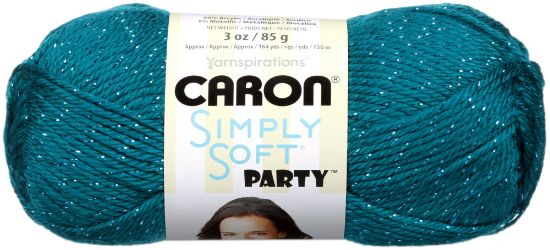 Picture of Simply Soft Party Yarn Teal Sparkle