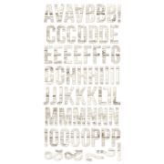 Picture of Simple Stories Color Vibe Foam Alpha Stickers 6"X12" 129/Pkg-Woods - Aspen