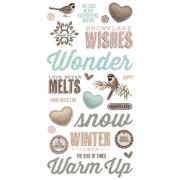 Picture of Simple Vintage Winter Woods Foam Stickers 49/Pkg-