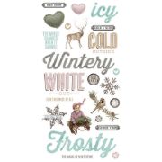 Picture of Simple Vintage Winter Woods Foam Stickers 49/Pkg-