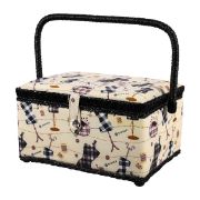 Picture of Singer Large Sewing Basket Kit-Plaid Forms Print