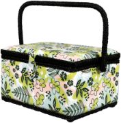 Picture of Singer Large Sewing Basket Kit 127pcs Nature's Floral