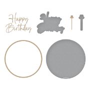 Picture of Spellbinders Glimmer Hot Foil Plate & Die Set-Giant Party Balloon