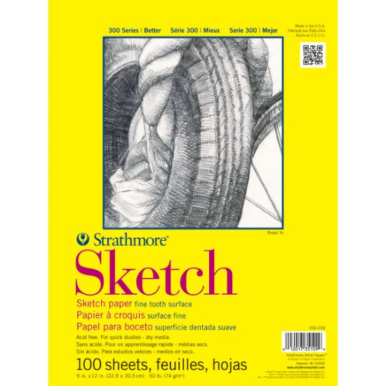 Picture of Strathmore Sketch Paper Pad 11"X14" 50lb 100 Sheets
