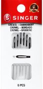 Picture of Singer Crewel Color Eye Needles 6/Pkg Size 2