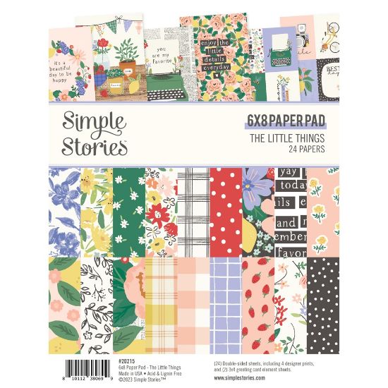 Picture of Simple Stories Double-Sided Paper Pad 6"X8" 24/Pkg-The Little Things