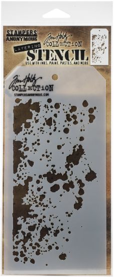 Picture of Tim Holtz Layered Stencil 4.125"X8.5" Grime