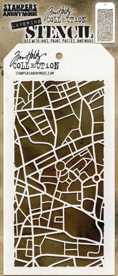 Picture of Tim Holtz Layered Stencil 4.125"X8.5"-Metropolis