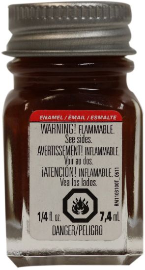 Picture of Testors Enamel Paint .25oz Brown Gloss