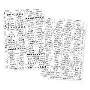Picture of Planner Essentials Clear Stickers 4"X6" 4/Pkg Labels, 2 Designs/2ea