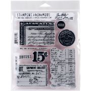 Picture of Tim Holtz Cling Stamps 7"X8.5" Etcetera