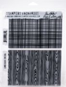 Picture of Tim Holtz Cling Stamps 7"X8.5" Lumberjack
