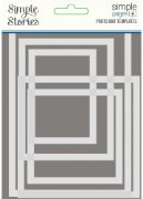 Picture of Simple Stories Simple Pages Photo Mat Templates 5/Pkg 2"X3", 3"X3", 3"X4", 4"X4" & 4"X6"