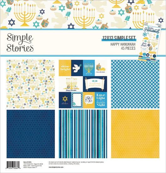 Picture of Simple Stories Collection Kit 12"X12" Happy Hanukkah