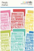 Picture of Simple Stories Color Vibe Alpha Sticker Book 12/Sheets Summer, 1758/Pkg