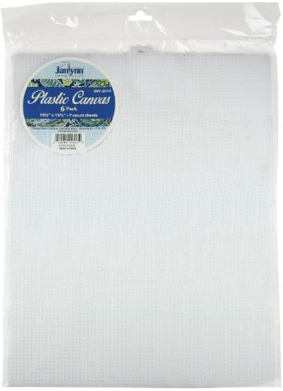 Picture of Janlynn Plastic Canvas 7 Count 10.5"X13.5" 6/Pkg Clear