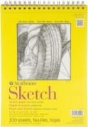 Picture of Strathmore Sketch Spiral Paper Pad 9"X12" 100 Sheets