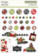 Picture of Simple Vintage Christmas Lodge Decorative Brads