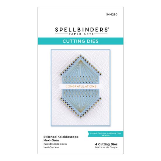 Picture of Spellbinders Etched Dies From The Hexi-Gems Collection-Stitched Kaleidoscope - Hexi Gems