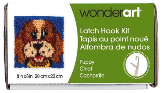 Picture of Wonderart Latch Hook Kit 8"X8" Puppy