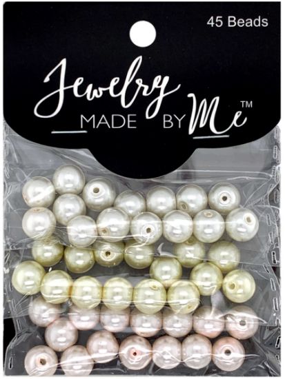 Picture of Round Beads Ivory, Yellow, Pink