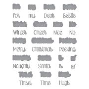 Picture of Spellbinders Etched Dies-Tinsel Time Sentiments