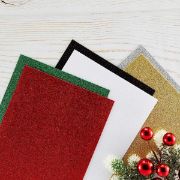 Picture of Spellbinders Glitter Foam Sheets 8.5"X11" 10/Pkg-Red & Green
