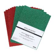 Picture of Spellbinders Glitter Foam Sheets 8.5"X11" 10/Pkg-Red & Green