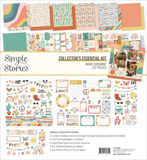 Picture of Simple Stories Collector's Essential Kit 12"X12"-Boho Sunshine