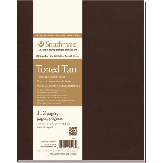 Picture of Strathmore Toned Sketch Softcover Journal 7.75"X9.75" Tan 56 Sheets