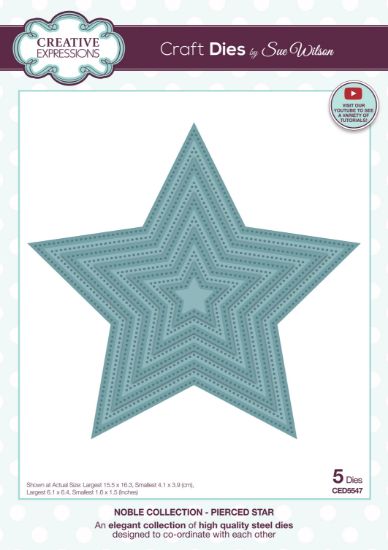 Picture of Creative Expressions Craft Dies By Sue Wilson-Noble Pierced Star