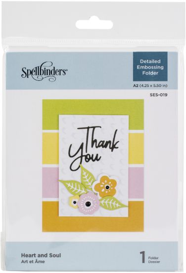 Picture of Spellbinders Embossing Folder Heart & Soul