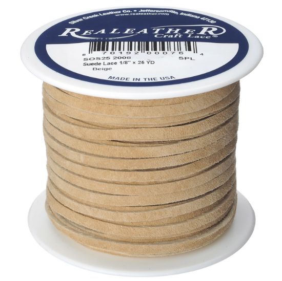 Picture of Suede Lace .125"X25yd Spool Beige